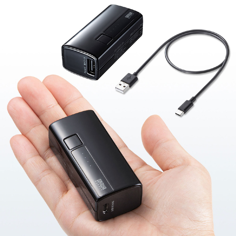 モバイルバッテリー Usb Type C対応 5000mah ブラック Btl Rdc21bk 充電タイプ モバイルバッテリー の通販はソフマップ Sofmap