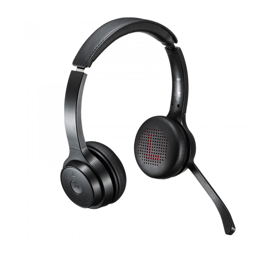 オーディオ機器 ヘッドフォン ヘッドセット ブラック MM-BTSH62BK ［ワイヤレス（Bluetooth）+有線 