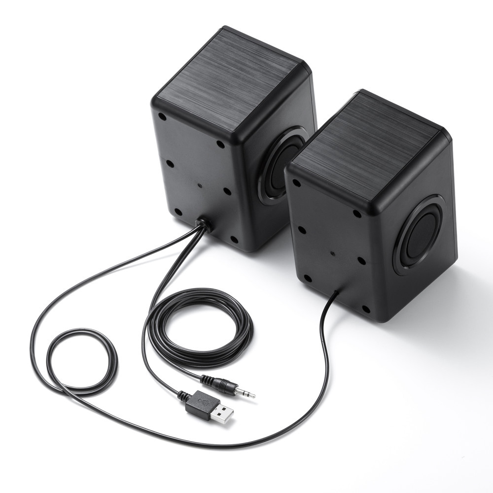 MM-SPL22UBK PCスピーカー USB-A / 3.5mm接続 ［USB電源］｜の通販は