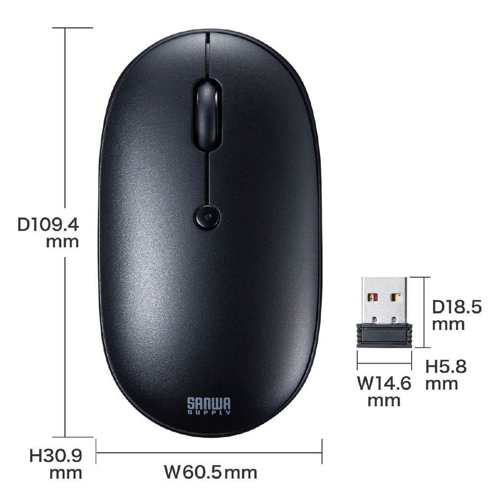 キーボード・マウスセット ブラック SKB-WL31SETBK ［ワイヤレス /USB ...