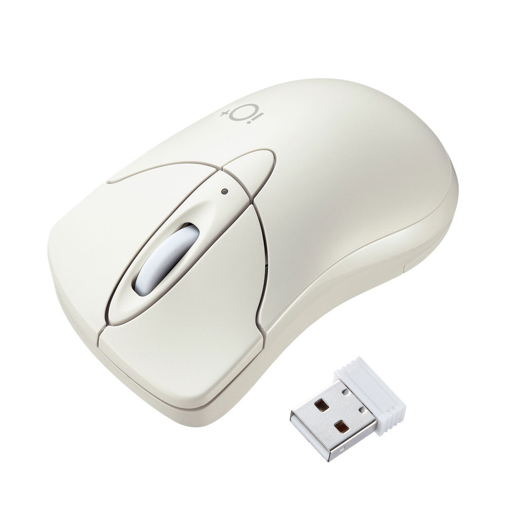 マウス iO＋(Chrome/Mac/Windows11対応) アイボリー MA-IPWBS302IV ［BlueLED /無線(ワイヤレス) /3ボタン  /USB］｜の通販はソフマップ[sofmap]
