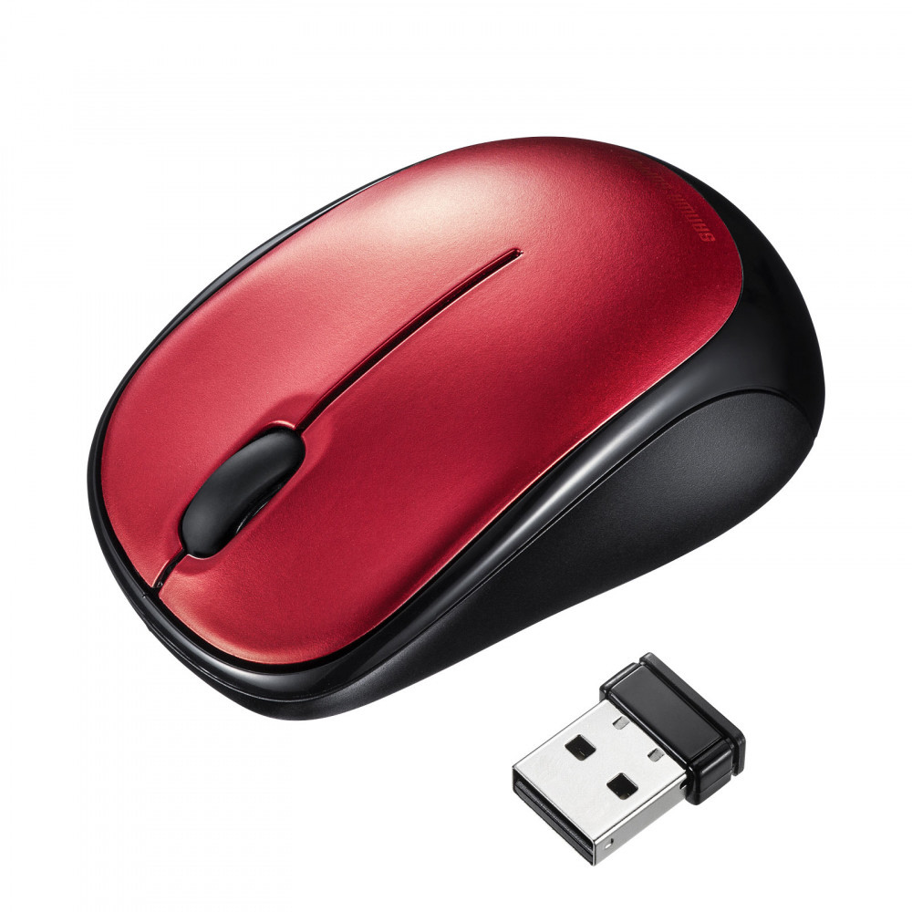 マウス (Chrome/Mac/Windows11対応) レッド MA-WBS311R ［BlueLED