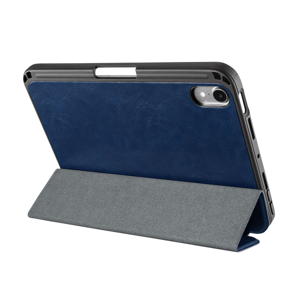 iPad mini（第6世代）用 Apple Pencil収納ポケット付きケース ブルー ...