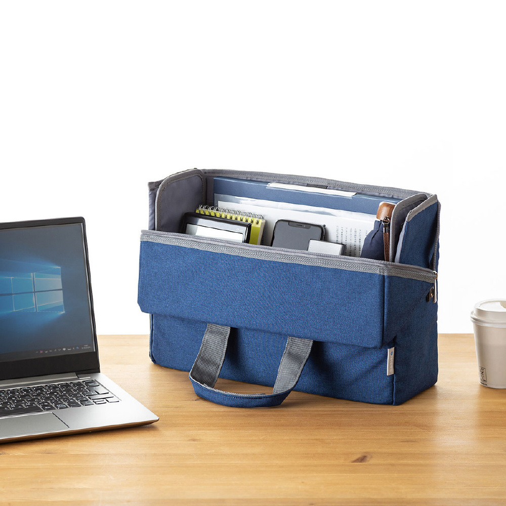 ノートパソコン対応［～13.3インチ］ テレワークPCバッグ ブルー BAG