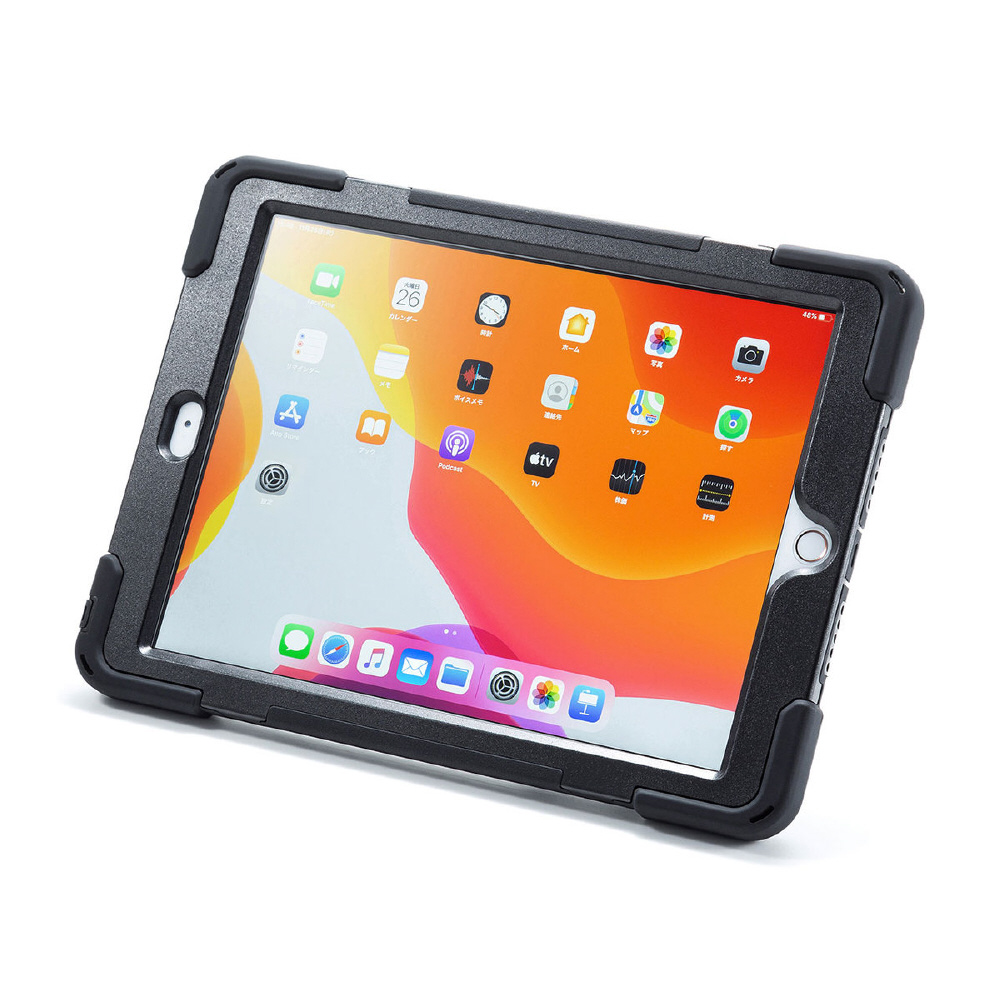 10.2インチ iPad（第7世代）用 前面保護フィルター付耐衝撃ケース PDA-IPAD1620BK｜の通販はソフマップ[sofmap]