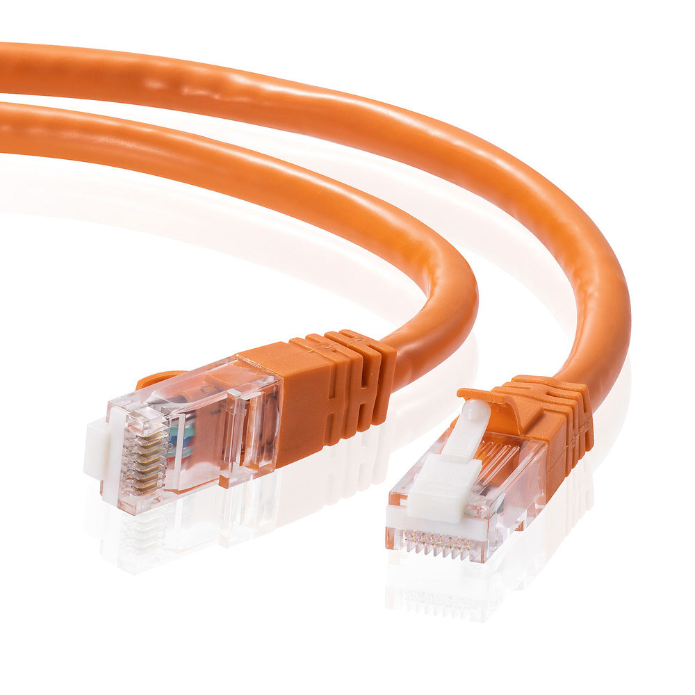 日本製線　Cat6  LANケーブル EM オレンジ