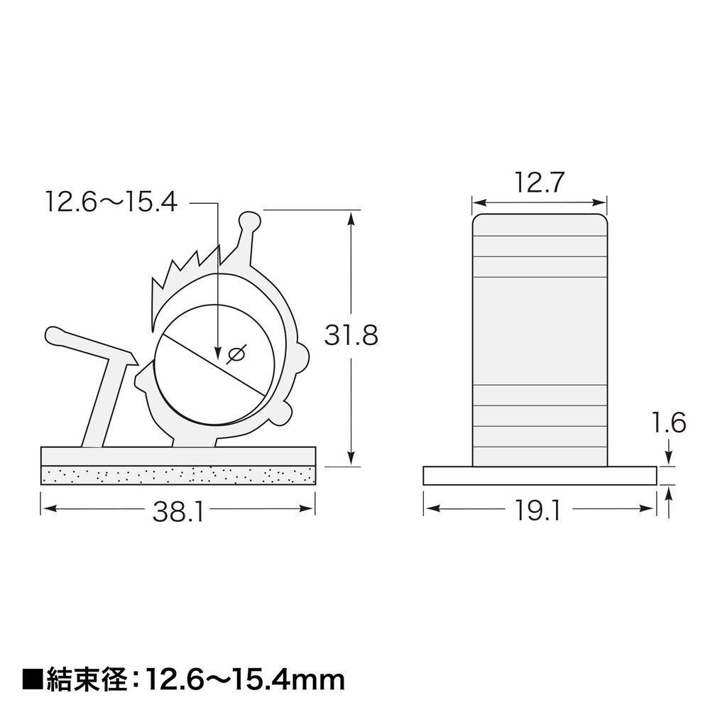 118円 見事な創造力 ケーブルクランプ 大 4個入り SANWA SUPPLY サンワサプライ CA-502N2 118円 見事な創造力 ケーブルクランプ 大 4個入り SANWA SUPPLY サンワサプライ CA-502N2