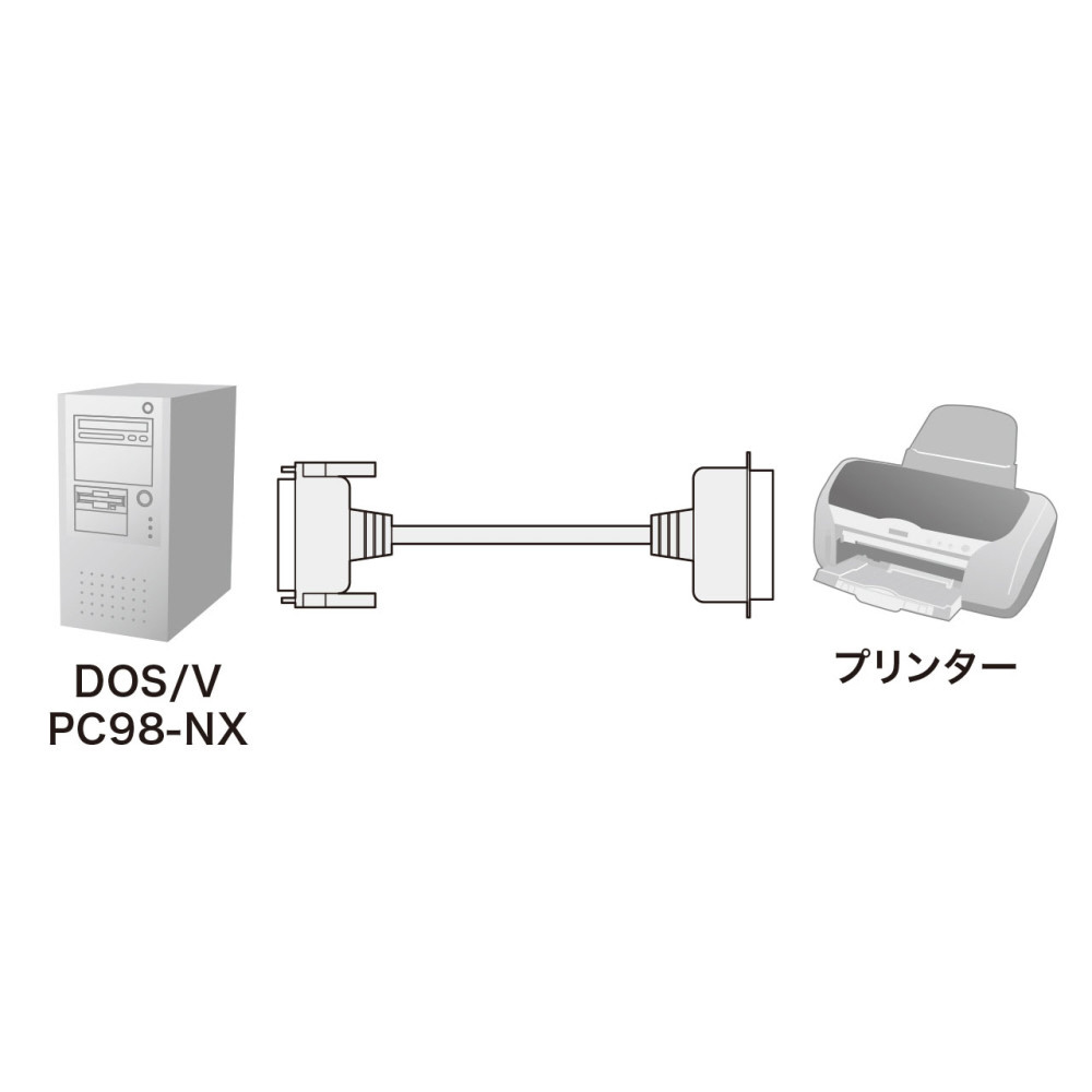 プリンターケーブル DOS/V用 [D-sub25pin オス⇔オス セントロニクス