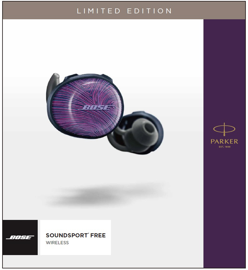 bose soundsport free コレクション wireless headphones 完全ワイヤレスイヤホン 限定カラー ウルトラバイオレット