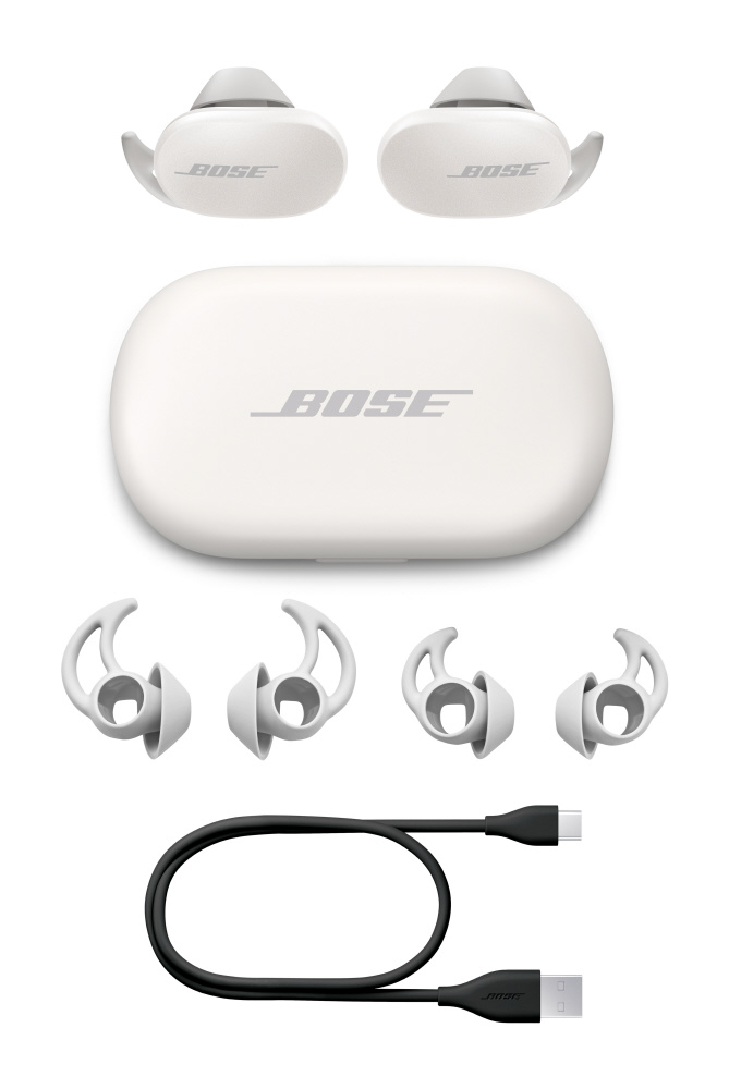 フルワイヤレスイヤホン Bose QuietComfort Earbuds Soapstone ［リモコン・マイク対応 /ワイヤレス(左右分離)  /Bluetooth /ノイズキャンセリング対応］