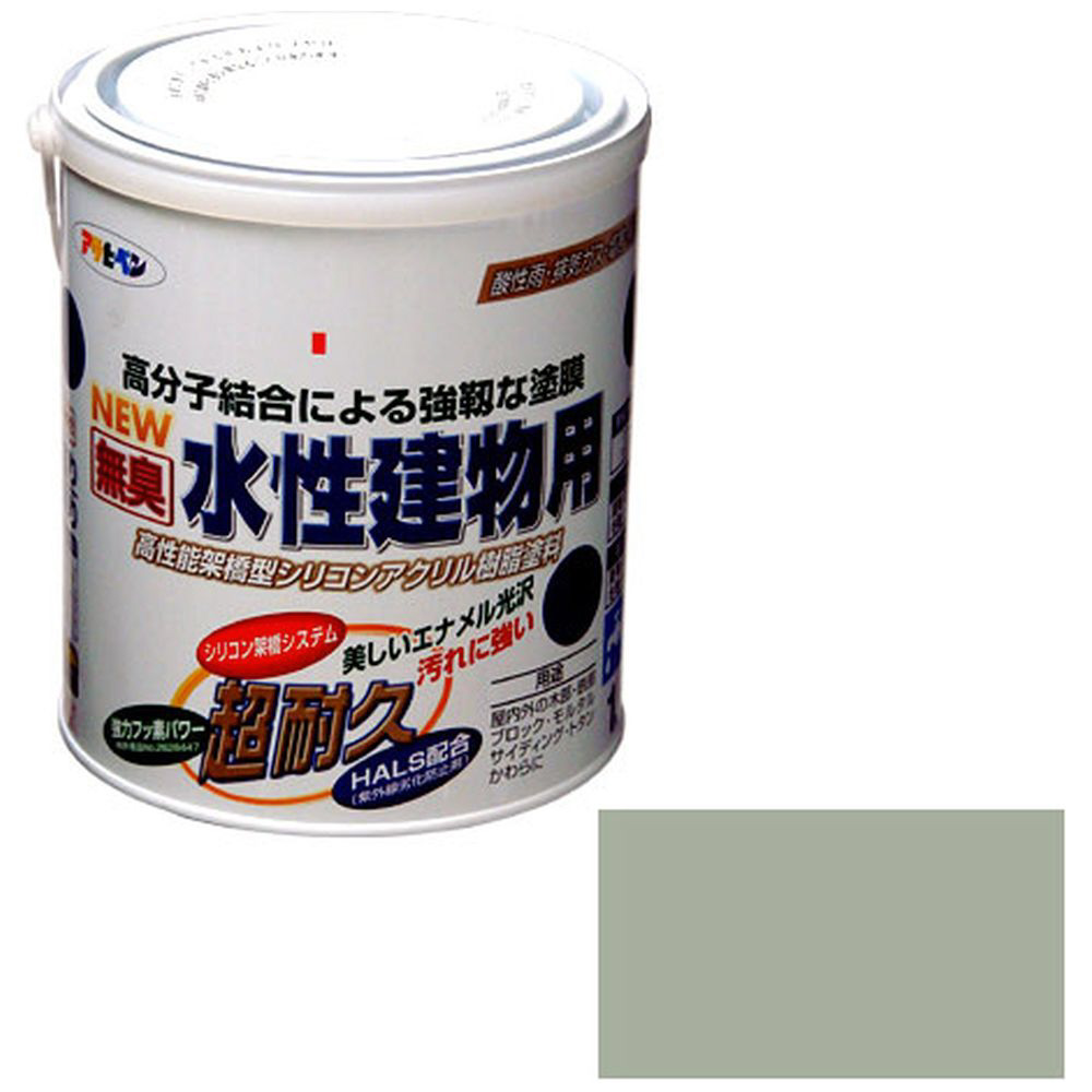 アサヒペン 水性シリコンアクリル外かべ用 ３ＫＧ ミルキーホワイト 6缶セット - 3