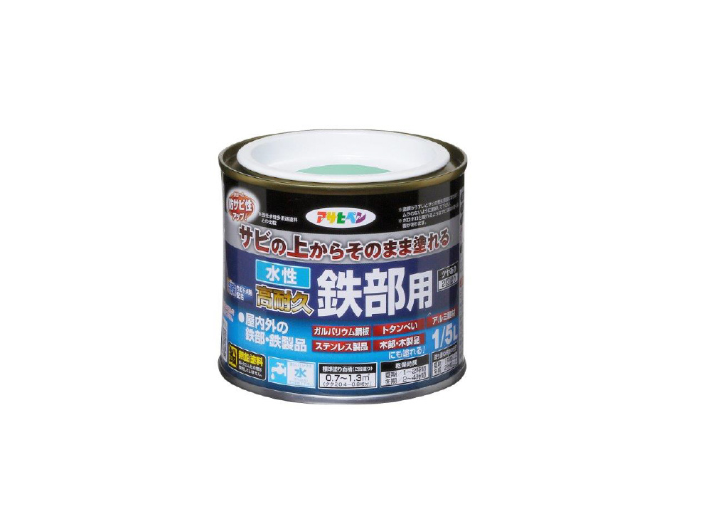 アサヒペン 水性シリコンアクリル外かべ用 ３ＫＧ アイボリー 5缶セット - 3