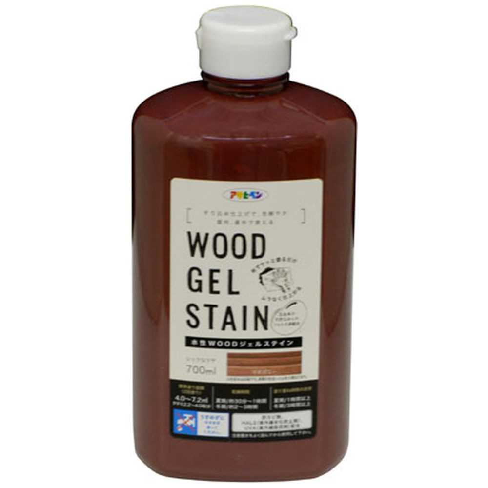 アサヒペン - 水性ＷＯＯＤジェルステイン - ７００ＭＬ - ライトオーク 4缶セット アサヒペン 水性ＷＯＯＤジェルステイン ７００ＭＬ ブラック 5缶セット