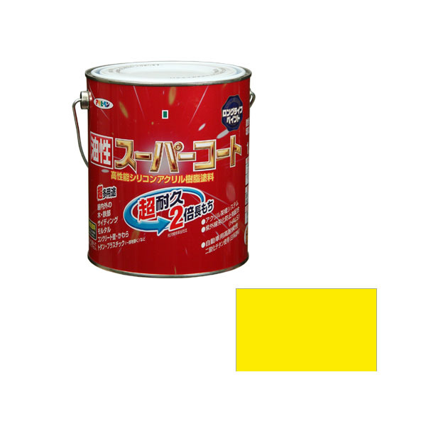 アサヒペン 油性スーパーコート 1.6L 黄色｜の通販はソフマップ[sofmap]