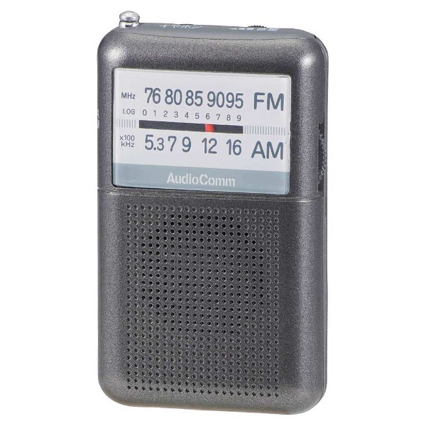 (中古品)OHM ポケットラジオ ホワイト RAD-P122N-W