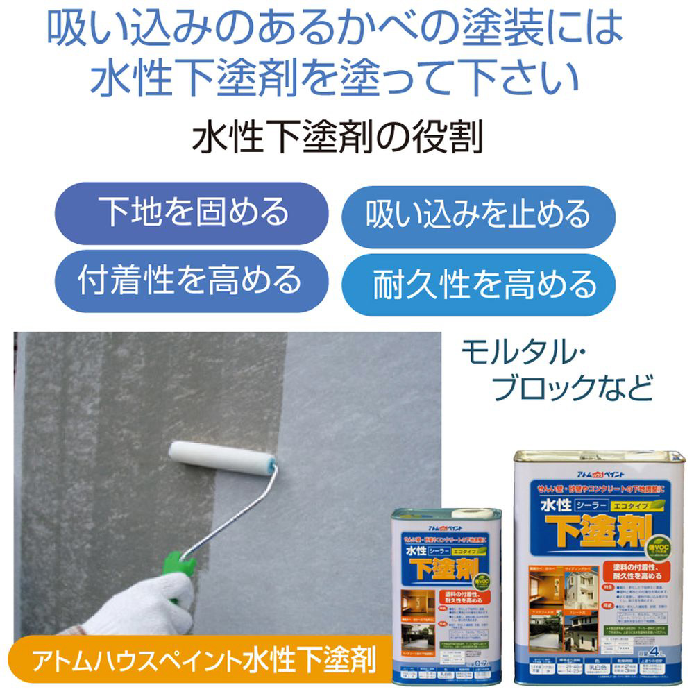 アトムハウスペイント 新フリーコート ホワイト 7L - 塗料、塗装