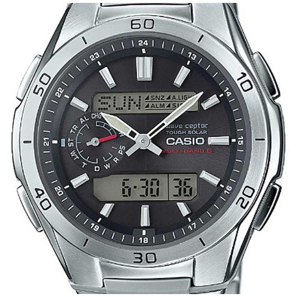 電波ソーラー・マルチバンド6/ワールドタイム (WVA-M650D-1A2JF) 新品 ソーラー電波時計］ウェーブセプター 「マルチバンド6」 WVA-M650D