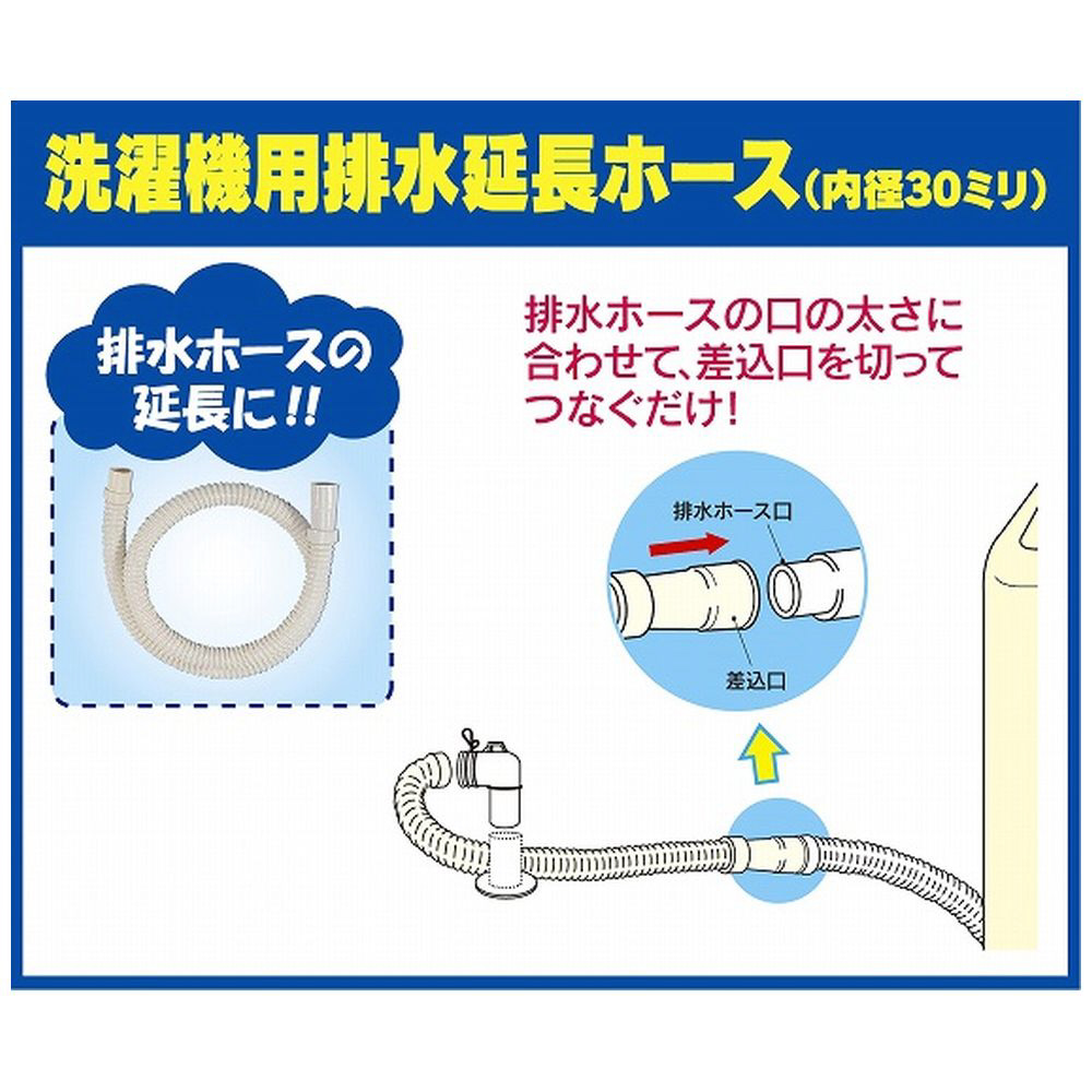 洗濯機排水ホース （1m） BK4361-1｜の通販はソフマップ[sofmap]