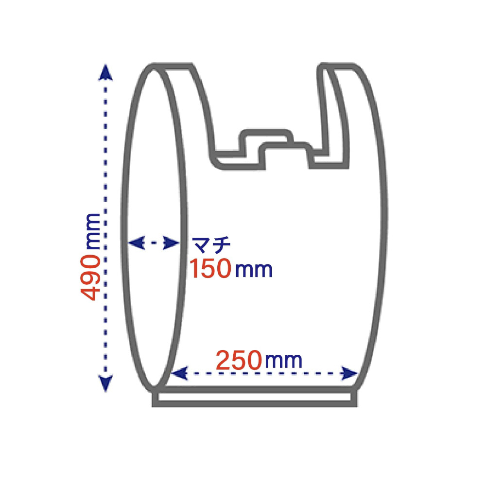 プラスプラスネオ手提げ L/40号 乳白 40P PP-NTPL-40｜の通販は