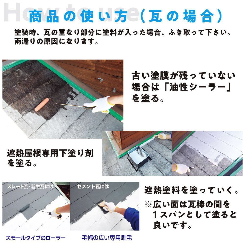 屋根材・防水材 カンペハピオ 水性シリコン遮熱屋根用 専用下塗り剤 つや消し白 7K - 2