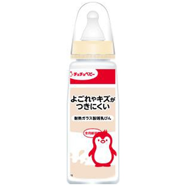 chuchu 哺乳瓶 耐熱ガラス 新生児 日本製 チュチュ 160ml - 食事