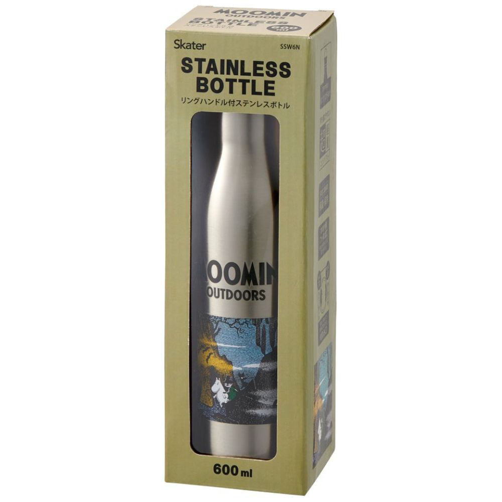 リングハンドル付ステンレスボトル600ml ムーミンアウトドア