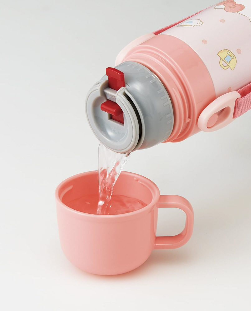 超軽量2WAYステンレスボトル470/430ml ハローキティ/ビックリボン