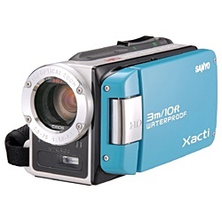 買取】防水ハイビジョンSDデジタルムービーカメラXacti（ブルー）DMX 