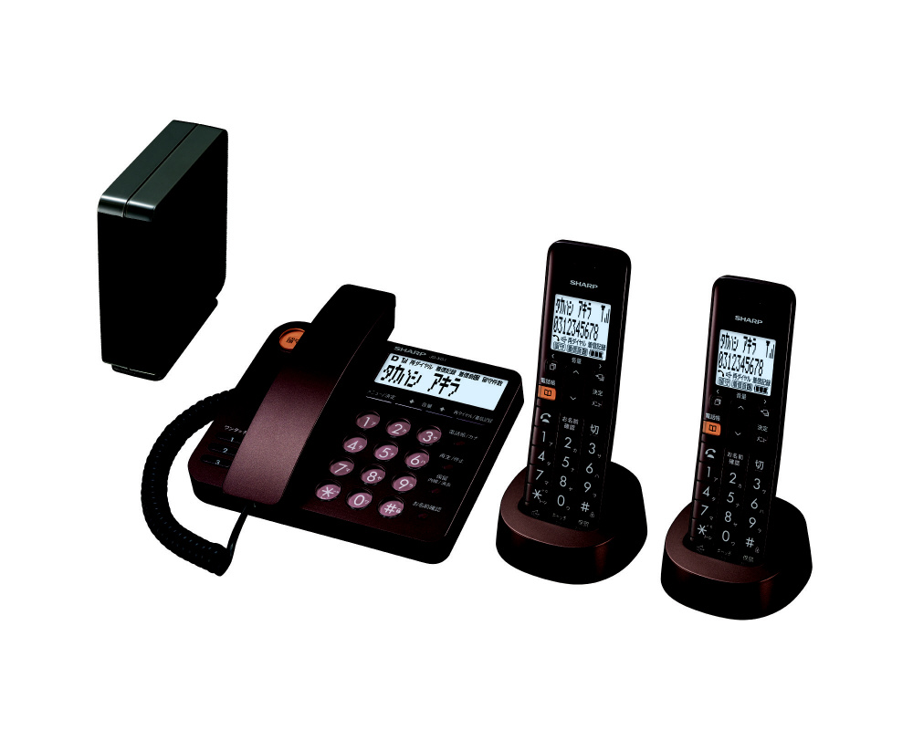 売れ済特注 SHARP デジタルコードレス電話機 JD-G33CW（子機2台付