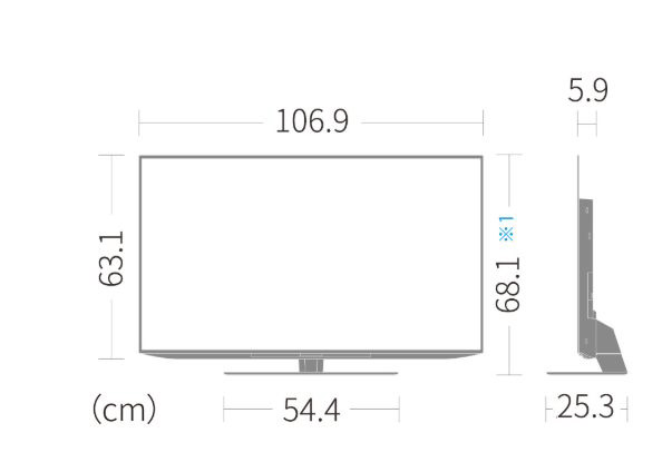 展示品〕 有機ELテレビ CQ1 4T-C48CQ1 ［48V型 /4K対応 /BS・CS 4K