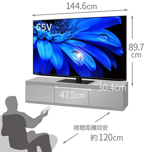 〔展示品〕 液晶テレビ AQUOS(アクオス) 4T-C65EU1 ［65V型 /4K対応 /BS・CS 4Kチューナー内蔵 /YouTube対応］