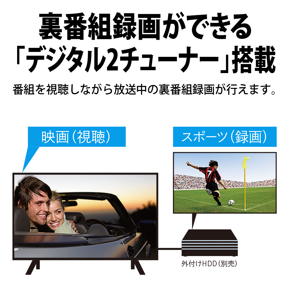 液晶テレビ AQUOS 2T-C24EF1 ［24V型 /Bluetooth対応