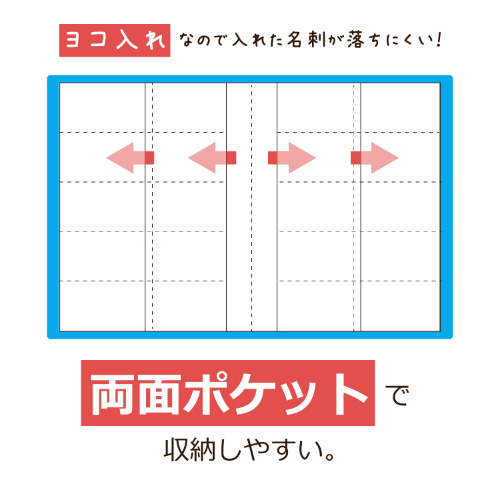 名刺ホルダー 溶着式 200名 ライトブルー NPP-200-11｜の通販は