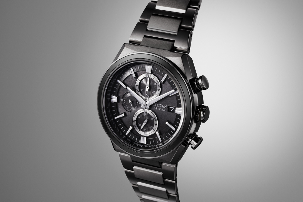 CITIZEN　ATTESA　エコ・ドライブ　CA0835-61H ATTESA Gray Dial Super Titanium with DLC Coating Bracelet