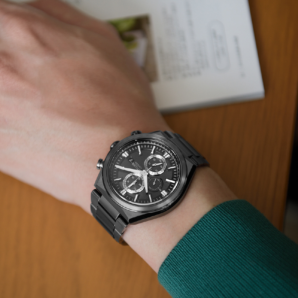 CITIZEN　ATTESA　エコ・ドライブ　CA0835-61H ATTESA Gray Dial Super Titanium with DLC Coating Bracelet