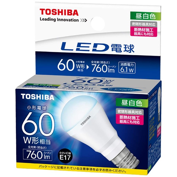 LED電球 ミニクリプトン形 LDA6N-H-E17/S/60W ［E17 /昼白色 /60W相当