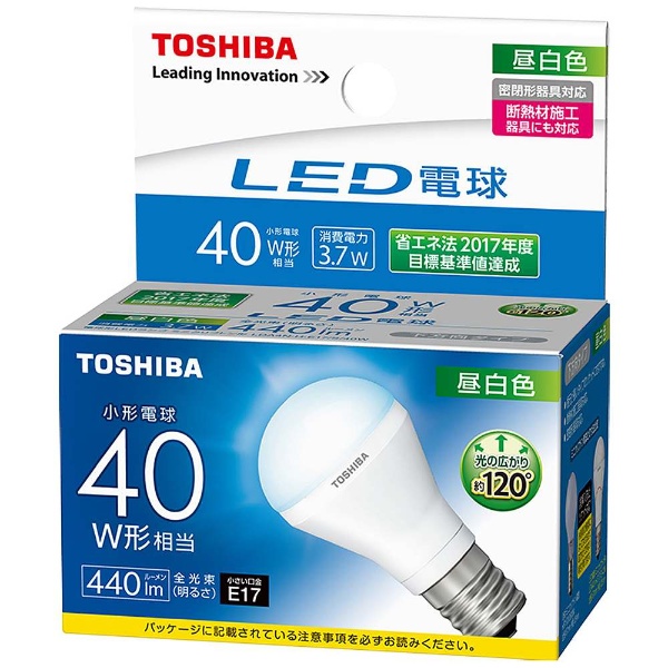 LED電球 ミニクリプトン形 LDA4N-H-E17/S/40W ［E17 /昼白色 /40W相当