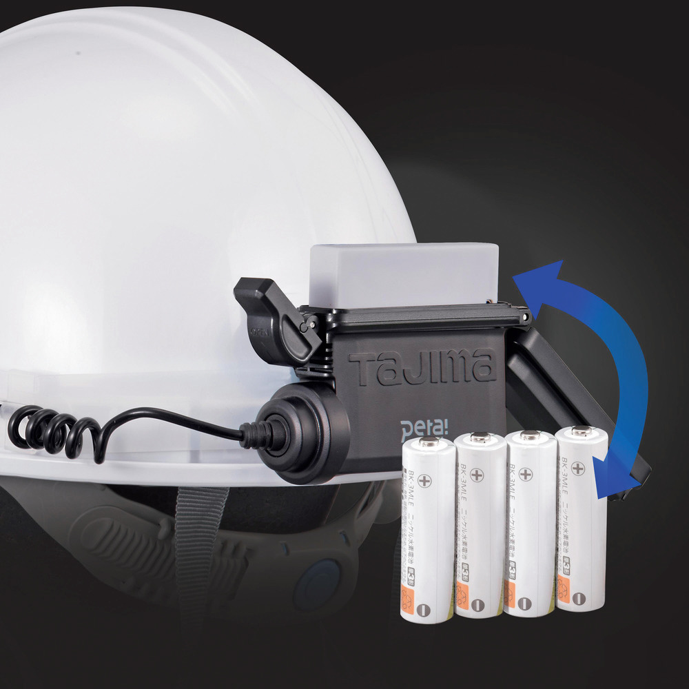 タジマ ペタLEDヘッドライトE351セット シルバー LE-E351-SPS