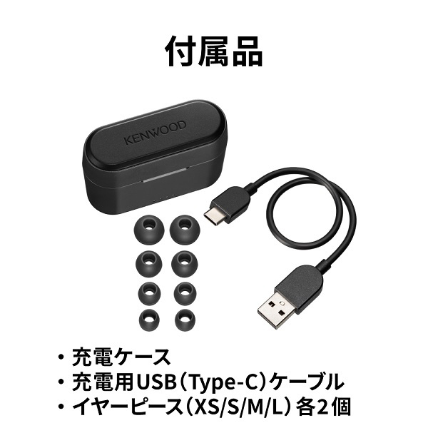 フルワイヤレスイヤホン ホワイト KH-CRZ40T-W [リモコン・マイク対応