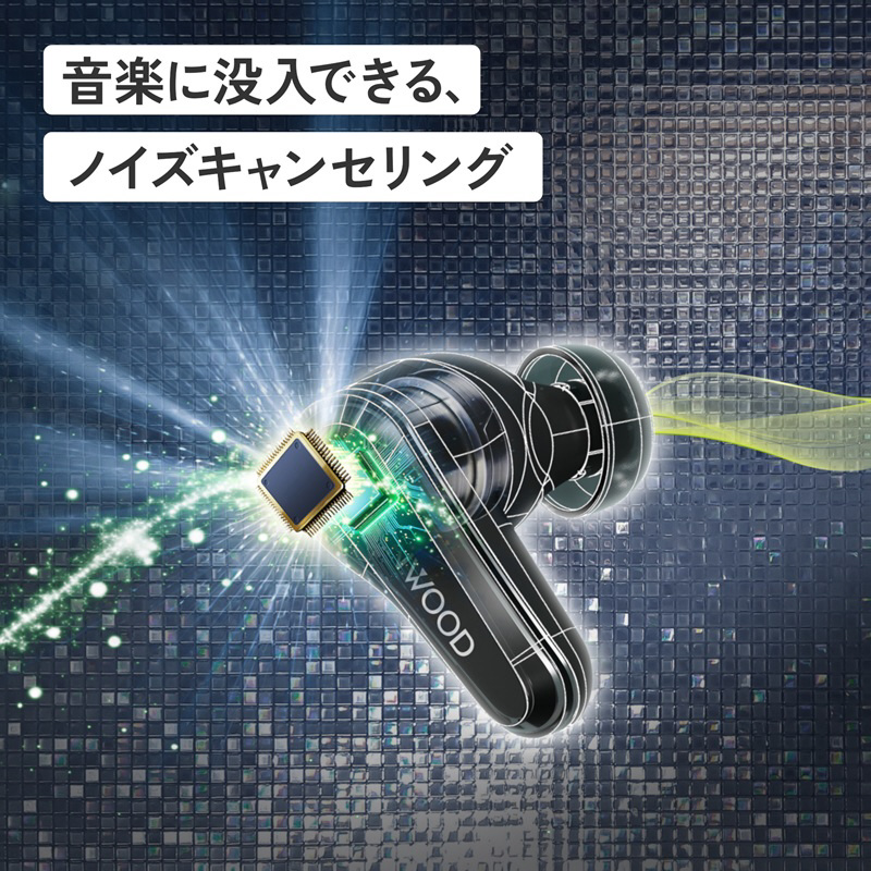 完全ワイヤレスイヤホン GLASS Core KH-CRZ90T ［ワイヤレス(左右分離