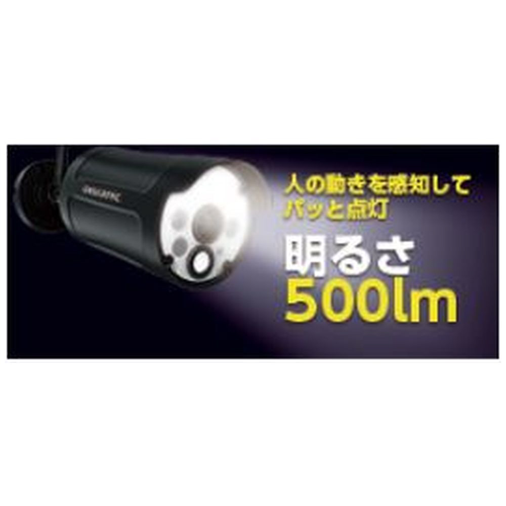 センサーライト付ワイヤレスフルHDカメラ&10inchモニターセット