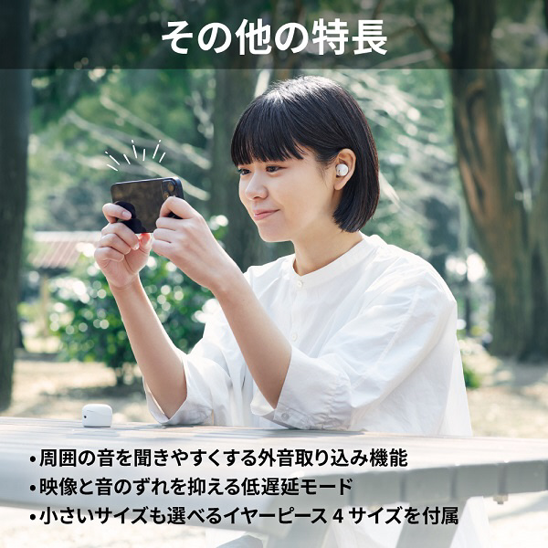 完全ワイヤレスイヤホン ピンク HA-A30T2-P ［ワイヤレス(左右