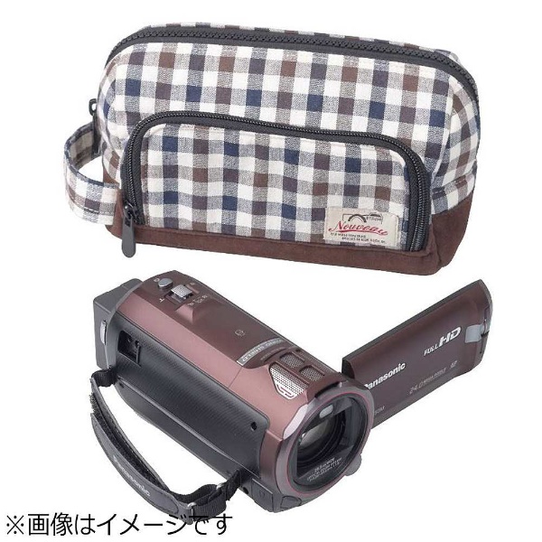 ミラーレス一眼カメラポーチ ヌーボー ナタリーm ネイビーブラウン E 3490 の通販はソフマップ Sofmap