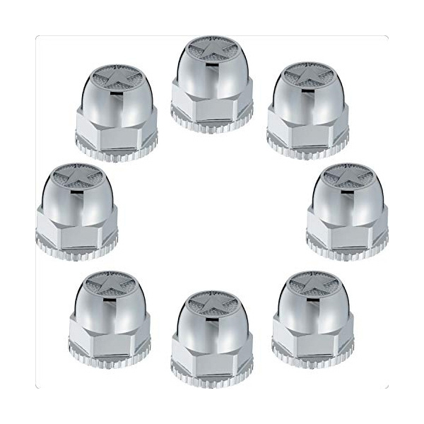 スターマークナットカバー 41mm 樹脂/クロームメッキ 高さ60mm 8個入