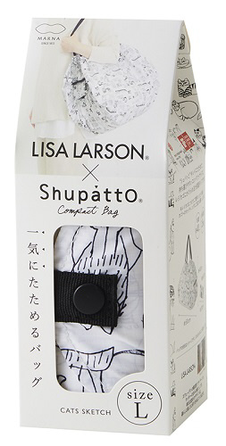 LISA LARSON×ShupattoバッグL・Wスケッチねこたち S480W｜の通販は