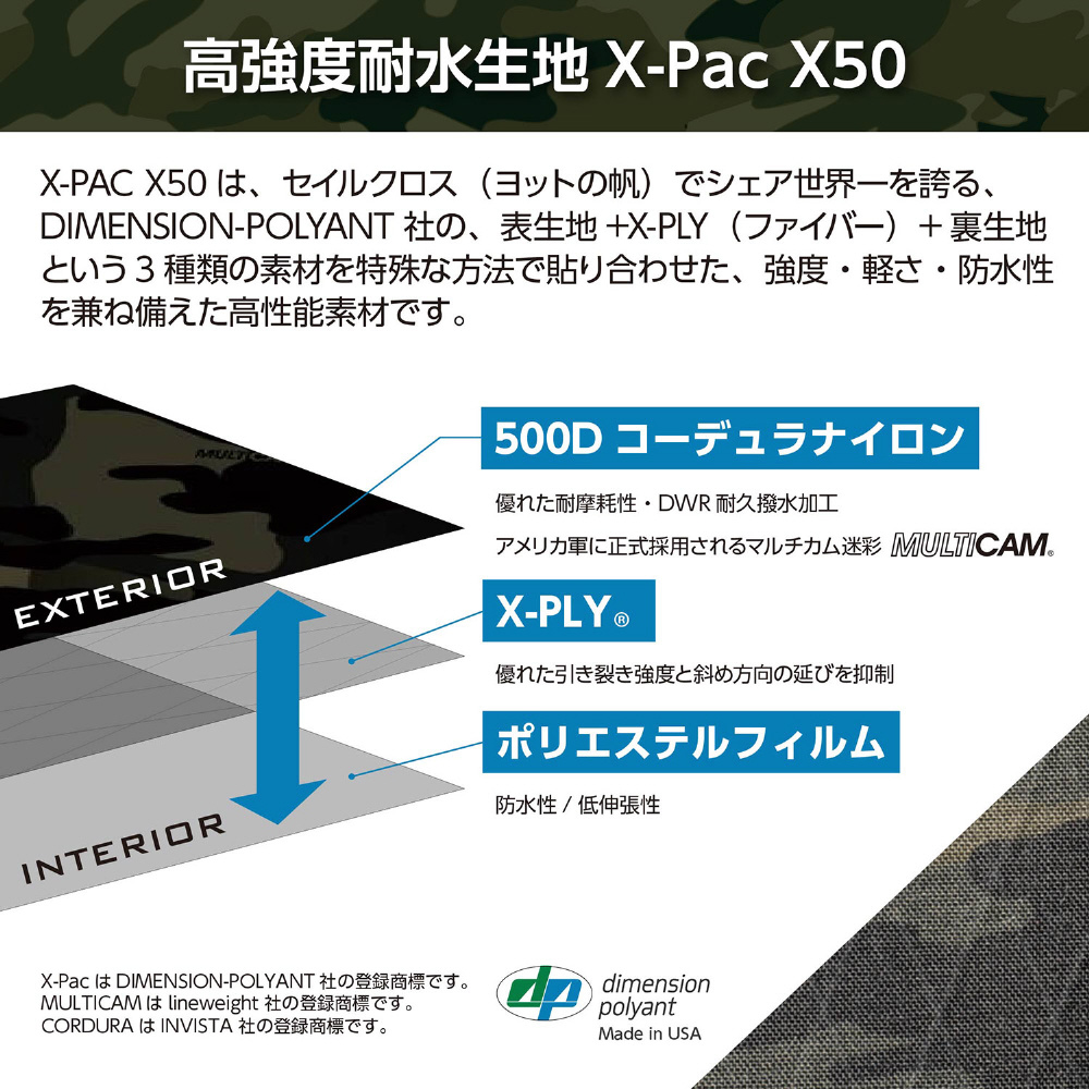 FIELD(フィールド) ロールトップバックパック 28 ブラックカモ SLX