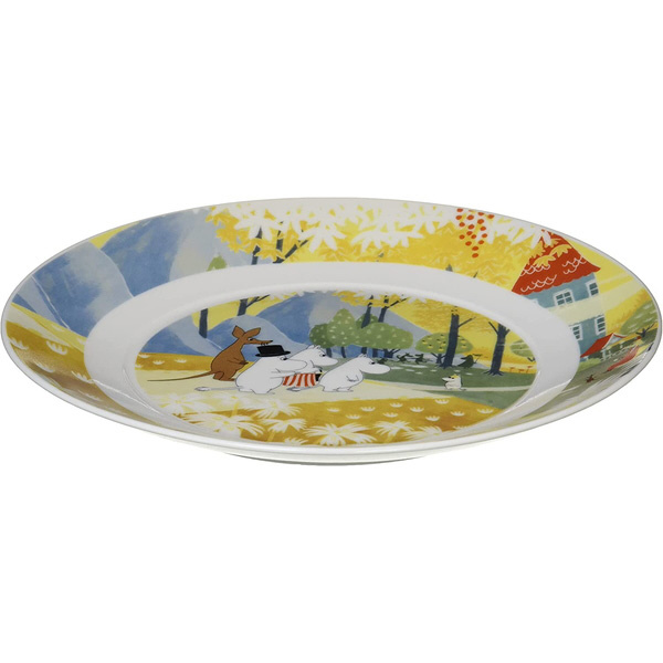 新品ムーミンルオント（自然） 19．5cmプレートムーミンハウス