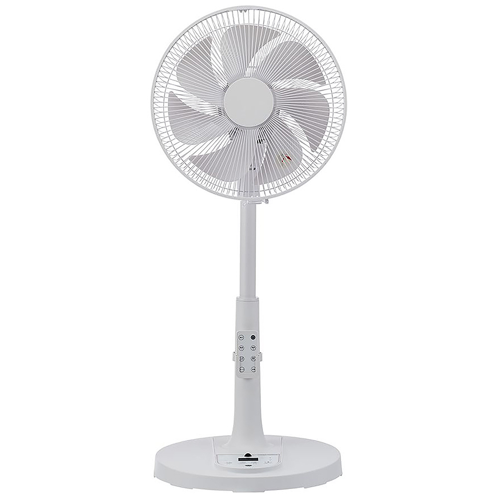 温度センサー搭載 液晶付きDC扇風機 YGT-DH3455FFR ［DCモーター搭載