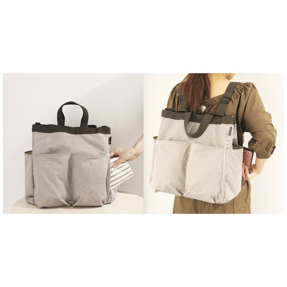 3way マザーズバッグ SN.マミールー.ミアレ-A BEIGE ROOTOTE