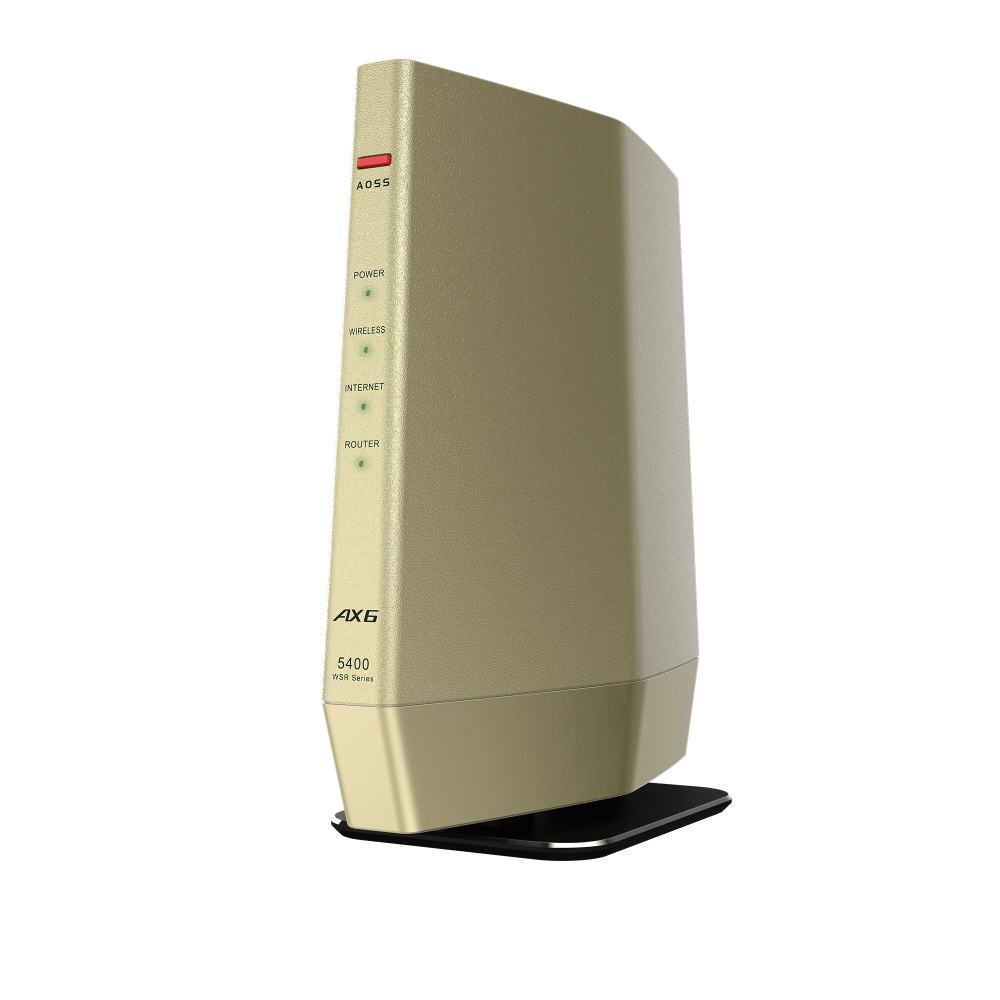 Wi-Fi 6ルーター 親機 4803+573Mbps AirStation シャンパンゴールド WSR-5400AX6-CG [Wi-Fi